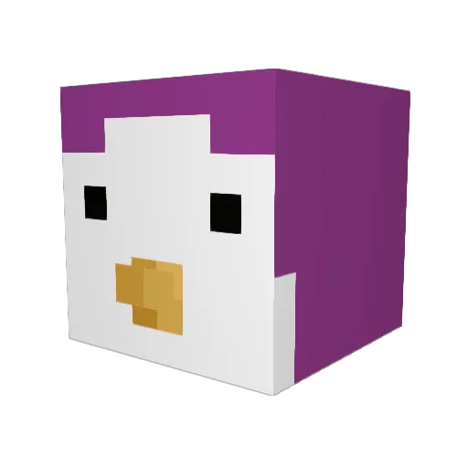 Kabsty Minecraft avatar head, 3D render