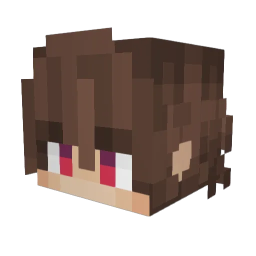 Kabuk1m0n0 Minecraft avatar head, 3D render