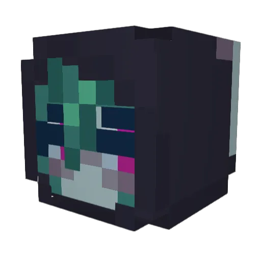 Kacakacakaca Minecraft avatar head, 3D render