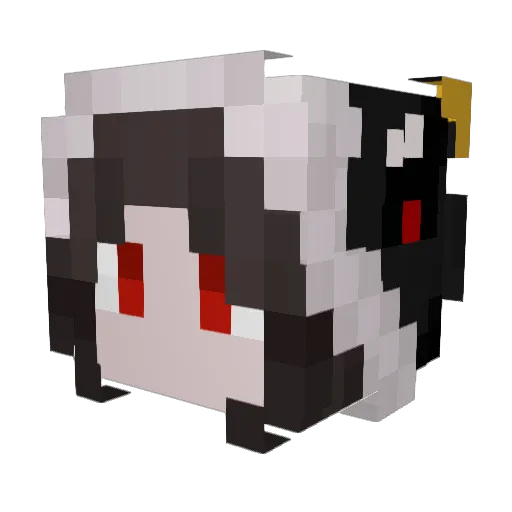 Kacer_D Minecraft avatar head, 3D render