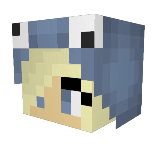 Kacey_Brown Minecraft avatar head, 3D render