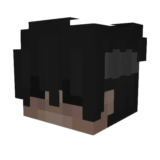 Kachibra Minecraft avatar head, 3D render