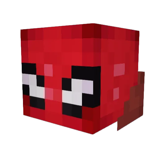 Kacho0wwww Minecraft avatar head, 3D render