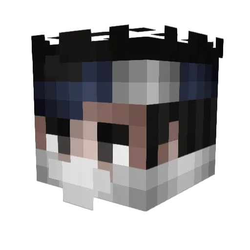 Kachow36 Minecraft avatar head, 3D render