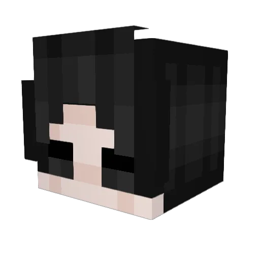 Kachpar Minecraft avatar head, 3D render