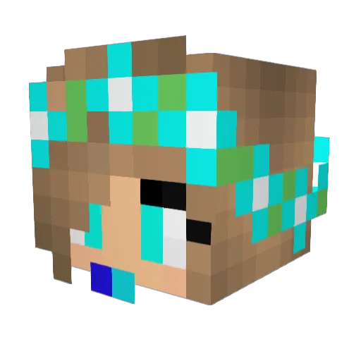 KacieMacy123 Minecraft avatar head, 3D render