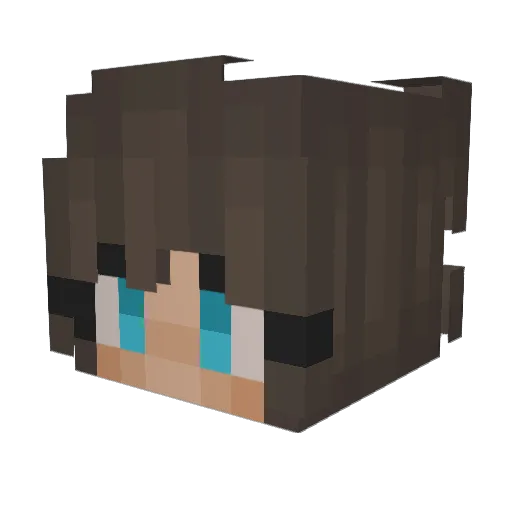 KacieMiracle Minecraft avatar head, 3D render