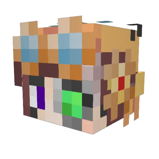 KacieOhara Minecraft avatar head, 3D render