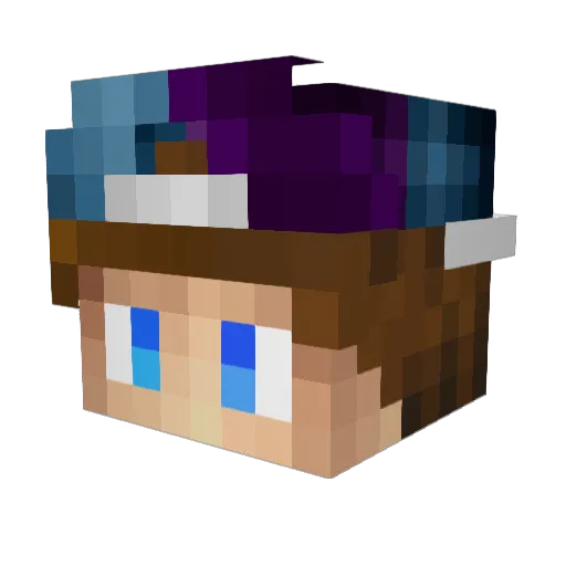 Kack_Boo Minecraft avatar head, 3D render