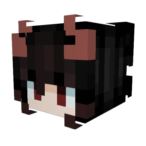 KackeAmDampfen Minecraft avatar head, 3D render