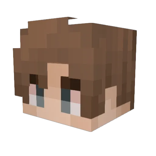 Kacken16 Minecraft avatar head, 3D render