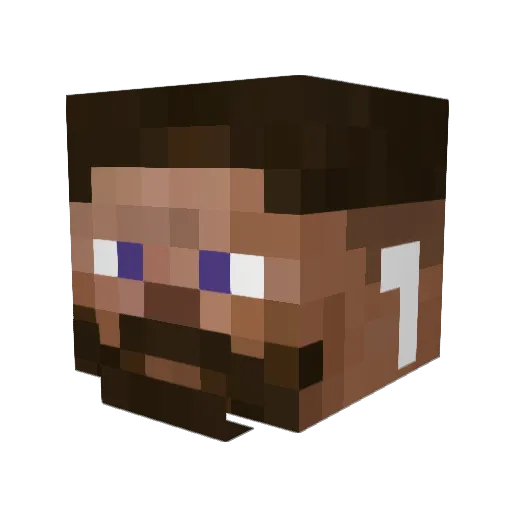 Kacker1ackans Minecraft avatar head, 3D render