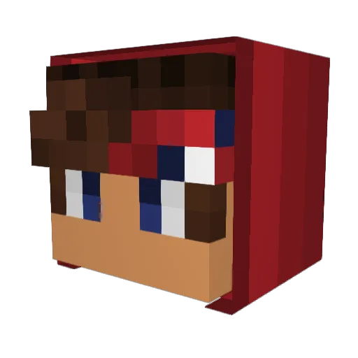 Kackstift_Marcel Minecraft avatar head, 3D render