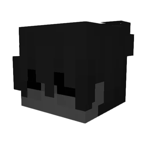 Kacoox_ Minecraft avatar head, 3D render