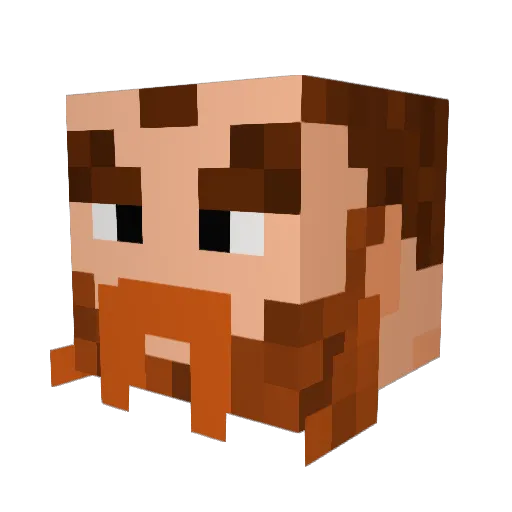 KacpaShade Minecraft avatar head, 3D render