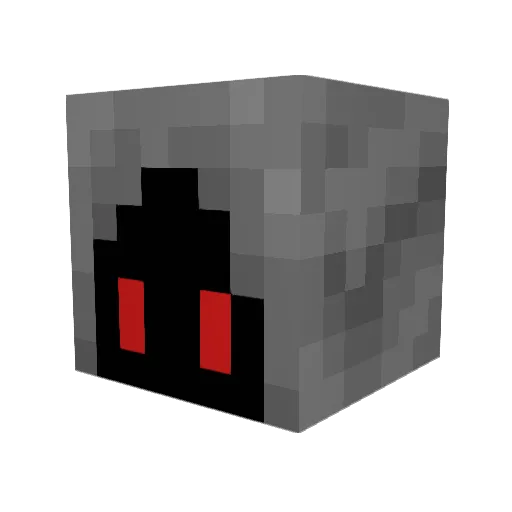 Kacped Minecraft avatar head, 3D render