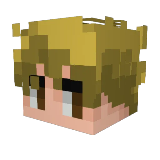 Kacper119 Minecraft avatar head, 3D render