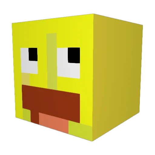 KacperPiskozub Minecraft avatar head, 3D render