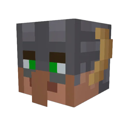 KacperTop Minecraft avatar head, 3D render