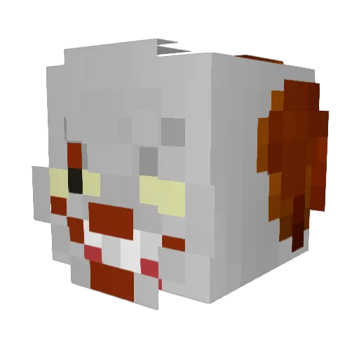 Kacperrerro Minecraft avatar head, 3D render