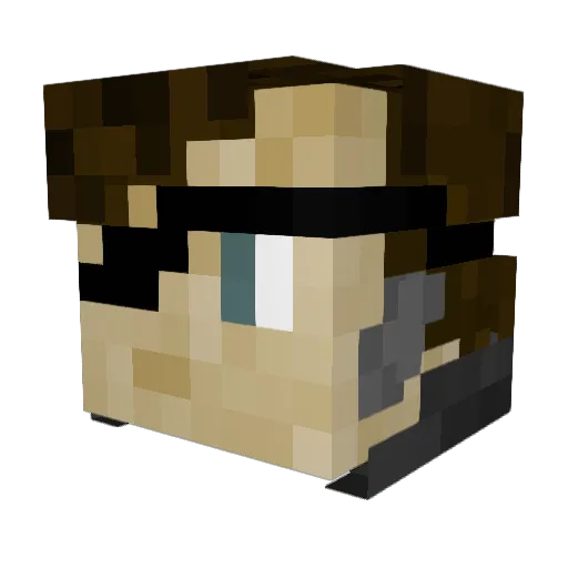 Kacperskyy7 Minecraft avatar head, 3D render