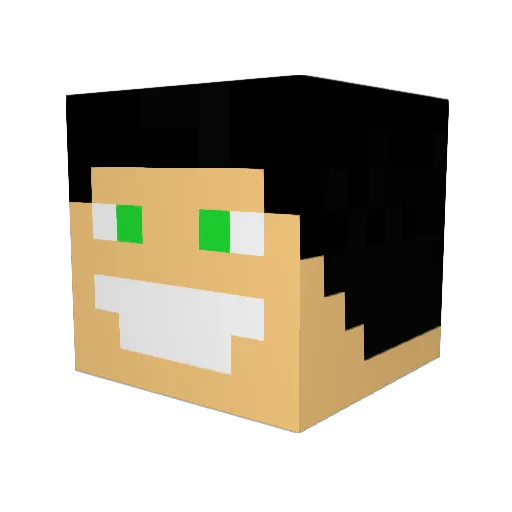 Kacpi004 Minecraft avatar head, 3D render