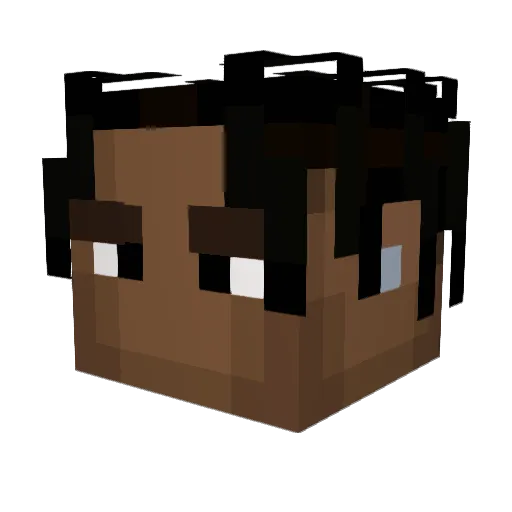 KacpiTheGoat Minecraft avatar head, 3D render