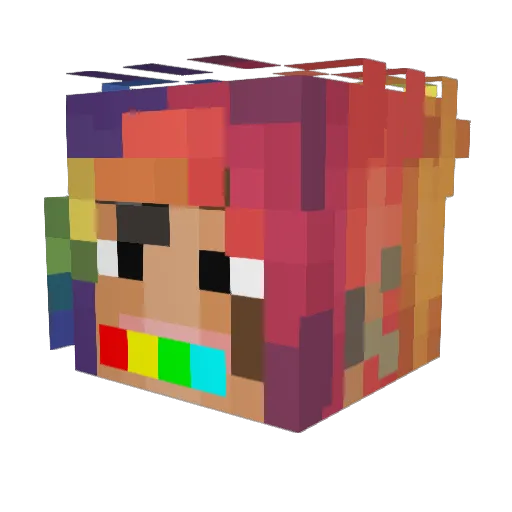Kacpinio Minecraft avatar head, 3D render