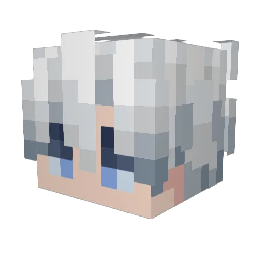 Kacpix1 Minecraft avatar head, 3D render