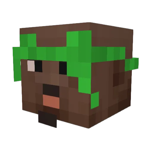 Kacpur Minecraft avatar head, 3D render