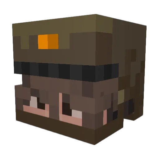 Kaczkaaaaa_ Minecraft avatar head, 3D render