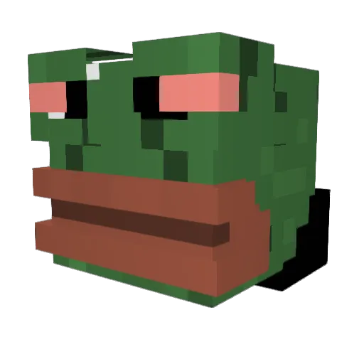 Kaczvcha1 Minecraft avatar head, 3D render