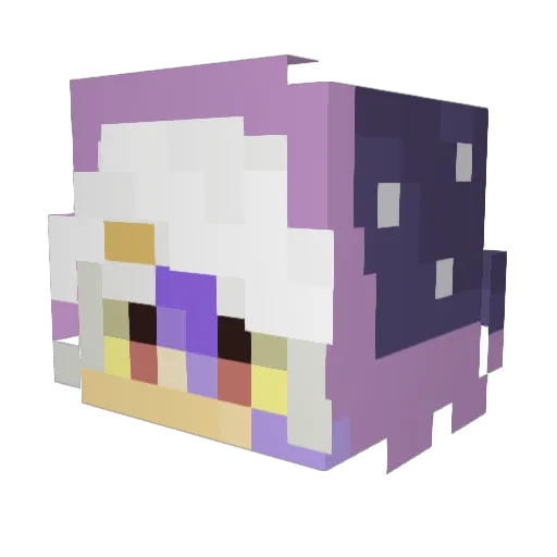 KadGAMING107 Minecraft avatar head, 3D render
