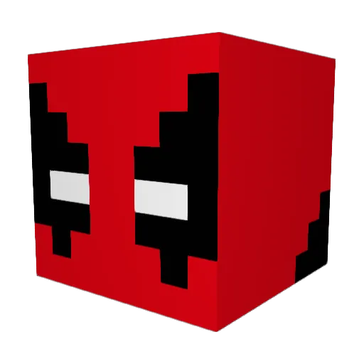 Kadai2 Minecraft avatar head, 3D render