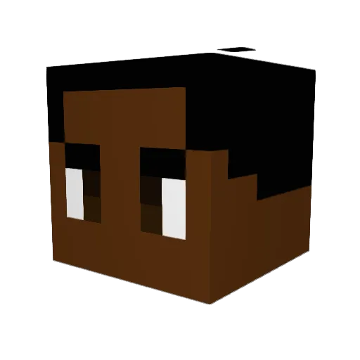 Kadarian Minecraft avatar head, 3D render