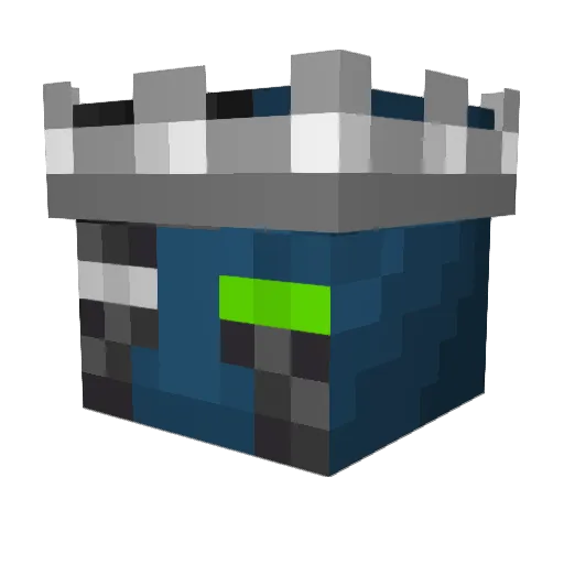 Kaddac_ Minecraft avatar head, 3D render
