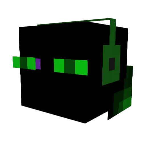 Kaddeeey Minecraft avatar head, 3D render