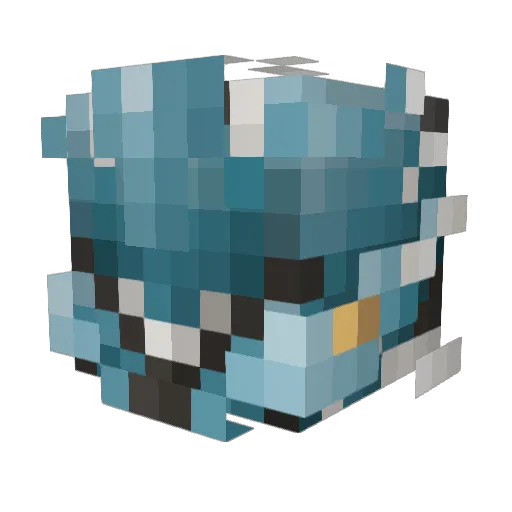 Kade9th Minecraft avatar head, 3D render