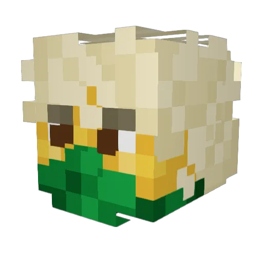 KadePlaysMC Minecraft avatar head, 3D render