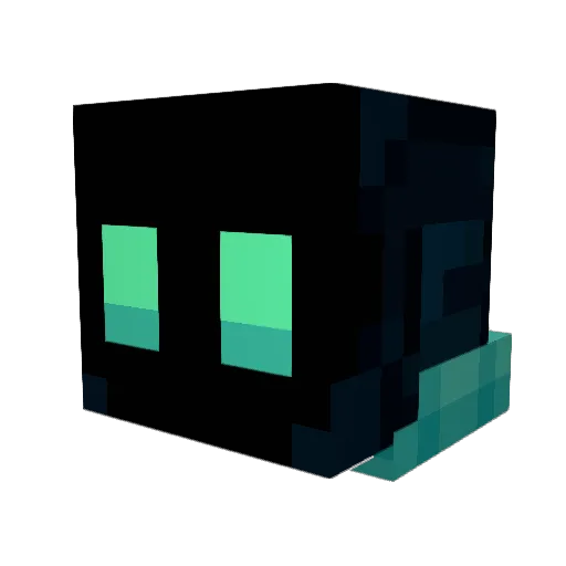 KadelBot Minecraft avatar head, 3D render