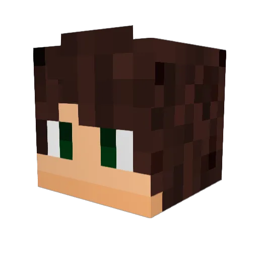Kaden1118 Minecraft avatar head, 3D render