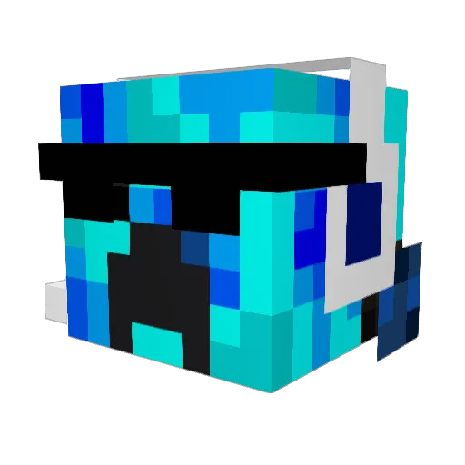 KadenDaddy Minecraft avatar head, 3D render