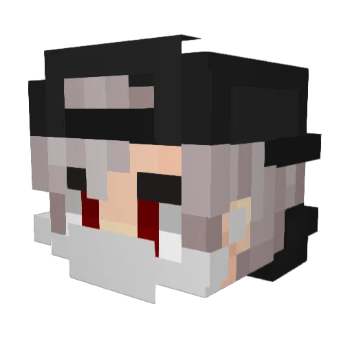 Kadency Minecraft avatar head, 3D render