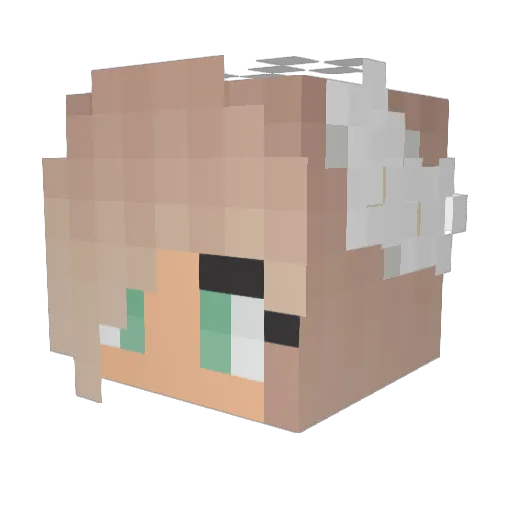 Kadi_Playz Minecraft avatar head, 3D render