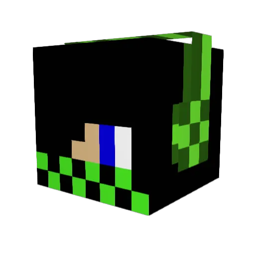 Kadigidy Minecraft avatar head, 3D render