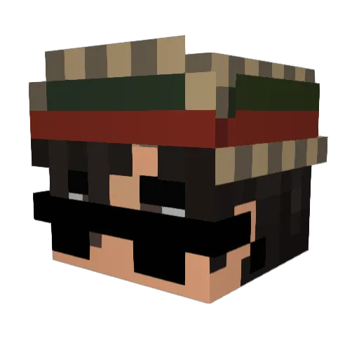 Kadimko Minecraft avatar head, 3D render