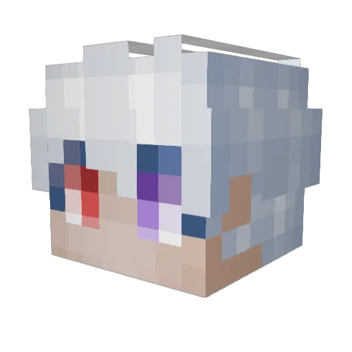 Kadina__ Minecraft avatar head, 3D render