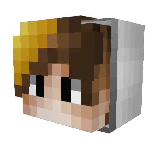 KadirR3KT Minecraft avatar head, 3D render
