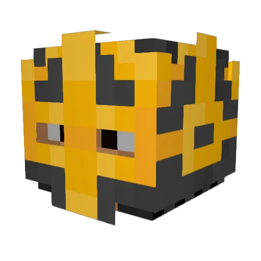 Kadlax Minecraft avatar head, 3D render
