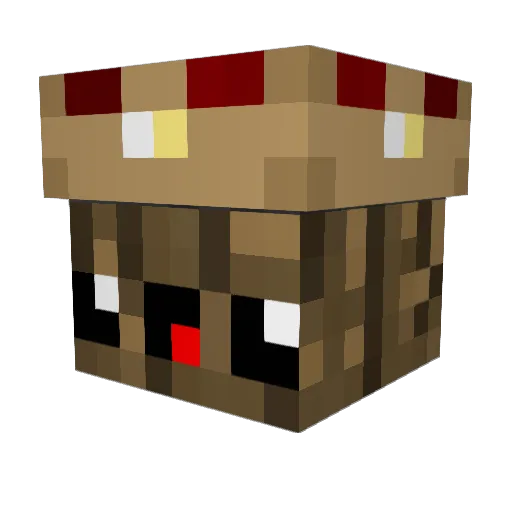 Kadlboard Minecraft avatar head, 3D render